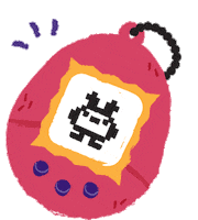 drawbeidraw game 90s digital pet Sticker