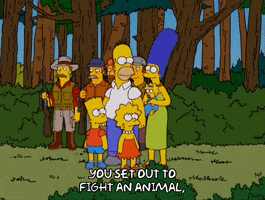 homer simpson forest GIF