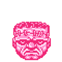 8 Bit Mind Blown Sticker by Justin Gammon