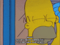 Scared Season 3 GIF by The Simpsons