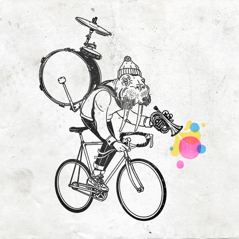 Bike Band GIF by Dan Blaushild