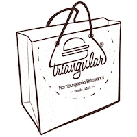 Take-Away Comida Sticker by Triangular® - Hamburgueria Artesanal