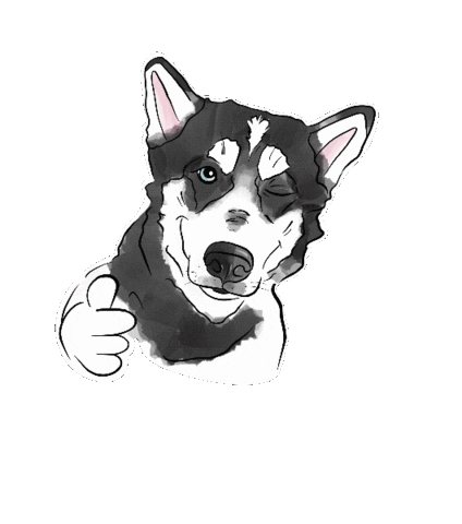 Happy Dog Sticker