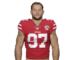 National Football League Shrug Sticker by San Francisco 49ers