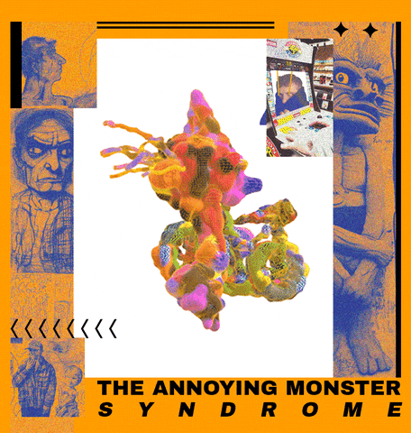 demonego giphyupload glitch monster collage GIF