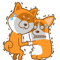 Corgi Shiba Sticker