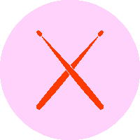 Drumming Musical Instrument Sticker