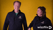 Wizzflix_ fun laugh laughing yellow GIF