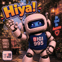 Cartoon Character Hello GIF by Digi 995