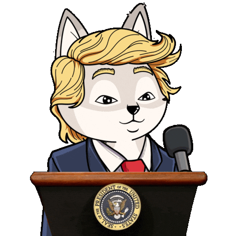 Donald Trump Sticker by Raposa Coffee