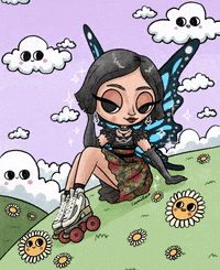 Roller Skate Skating GIF by Camilla Art Illustrations