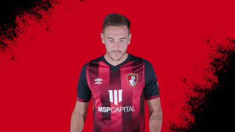Happy Football GIF by AFC Bournemouth