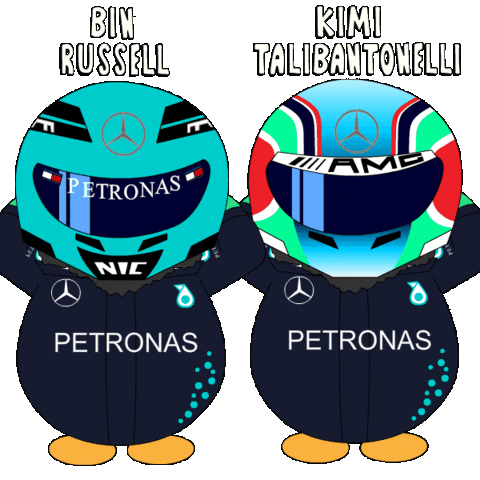 Penguin F1 Sticker by Abster