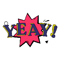 Happy Joy Sticker by Skena Creative