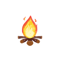 Art Fire Sticker by LauOne