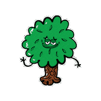 Jarrib happy hello tree جرب Sticker