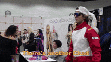 chadgoesdeep high five drag race race car chad goes deep GIF