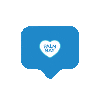 Palm Bay Like Button Sticker by Palm Bay Spritz