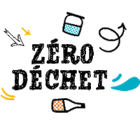 Jean_Bouteille bottle sustainable bio ecofriendly Sticker