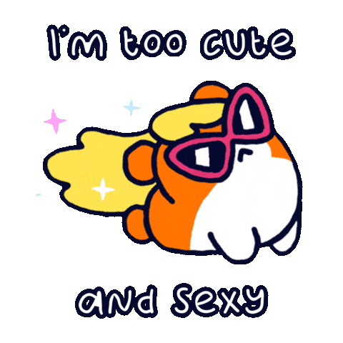 Sexy Too Cute Sticker