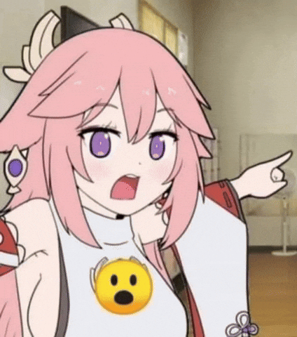 Surprised Yae Sakura GIF
