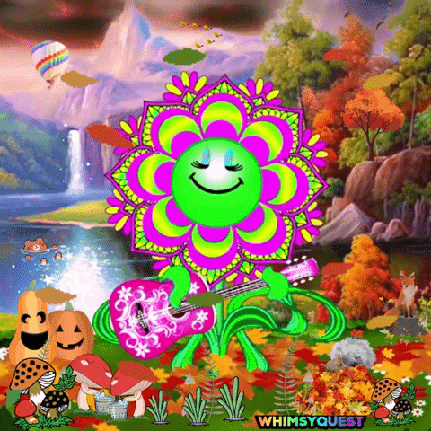 WhimsyQuest giphygifmaker giphyattribution whimsyquest guitar for all seasons GIF