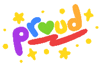 Proud Rainbow Sticker by Emo Díaz
