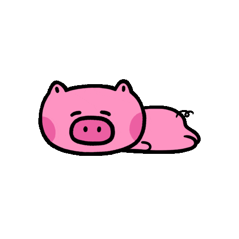 ashih_life giphyupload 豬 懶癌 懶懶的 Sticker