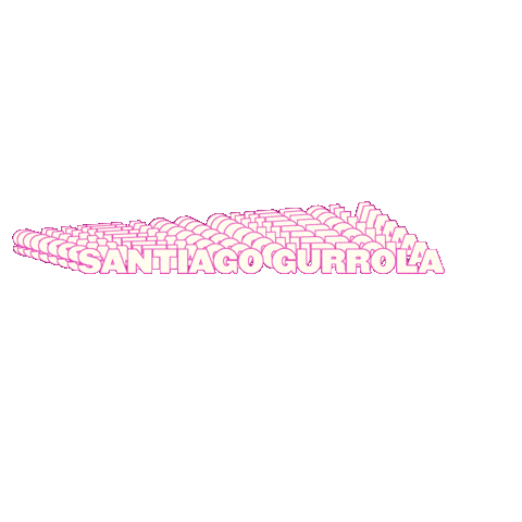 santiagogurrola giphygifmaker pink 3d santiago Sticker