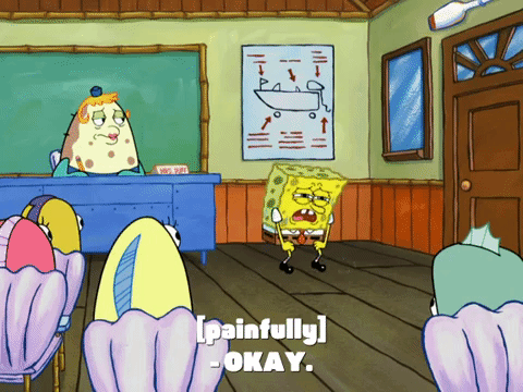 season 8 squidward's school for grown ups GIF by SpongeBob SquarePants