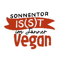 Vegan Veganuary Sticker by sonnentor