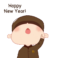 New Year Wow Sticker by UPS Asia Pacific