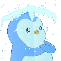 Freezing Ice Cube Sticker by Pudgy Penguins