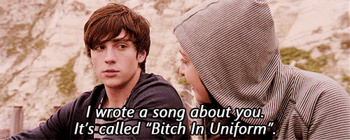 snogging aaron johnson GIF
