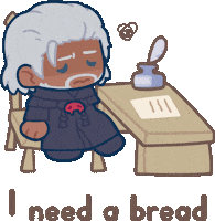 Final Fantasy 14 I Need A Break Sticker by Ng Khai Hong