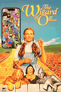 Wizard Of Oz Good Luck GIF by PEEKASSO