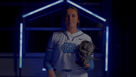 Softball Smile GIF by UNC Tar Heels