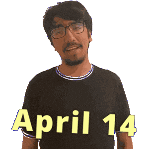 April 14 Sticker