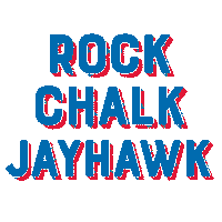 Kansas Jayhawks Sticker by kualumni