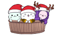 Sleepy Santa Hat Sticker by Sappy Seals