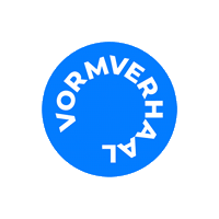 vormverhaal logo design branding newwork Sticker