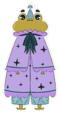 Frog Wizard Sticker by Poupoutte