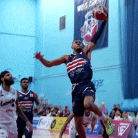 Celebrate Slam Dunk GIF by Bristol Flyers