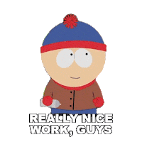 Stan Marsh Good Job Sticker by South Park