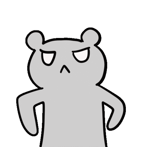 Sad Bear Sticker