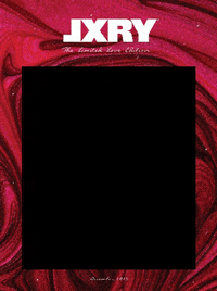 LXRYmedia red luxury magazine cover GIF