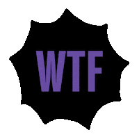 Typography Wow Sticker by Hi-TiDE™