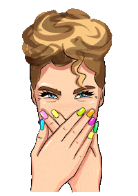 Woman Face Sticker by Doonails