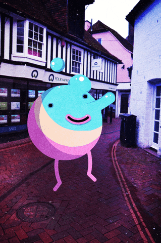RealityParadox giphyupload happy smile monster GIF