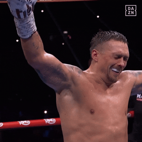Happy Oleksandr Usyk GIF by DAZN